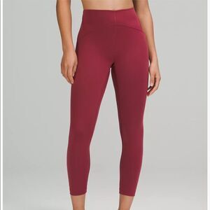 NWT New LULULEMON Instill HR High Rise Tight Legging MLWI Mulled Wine Red 0